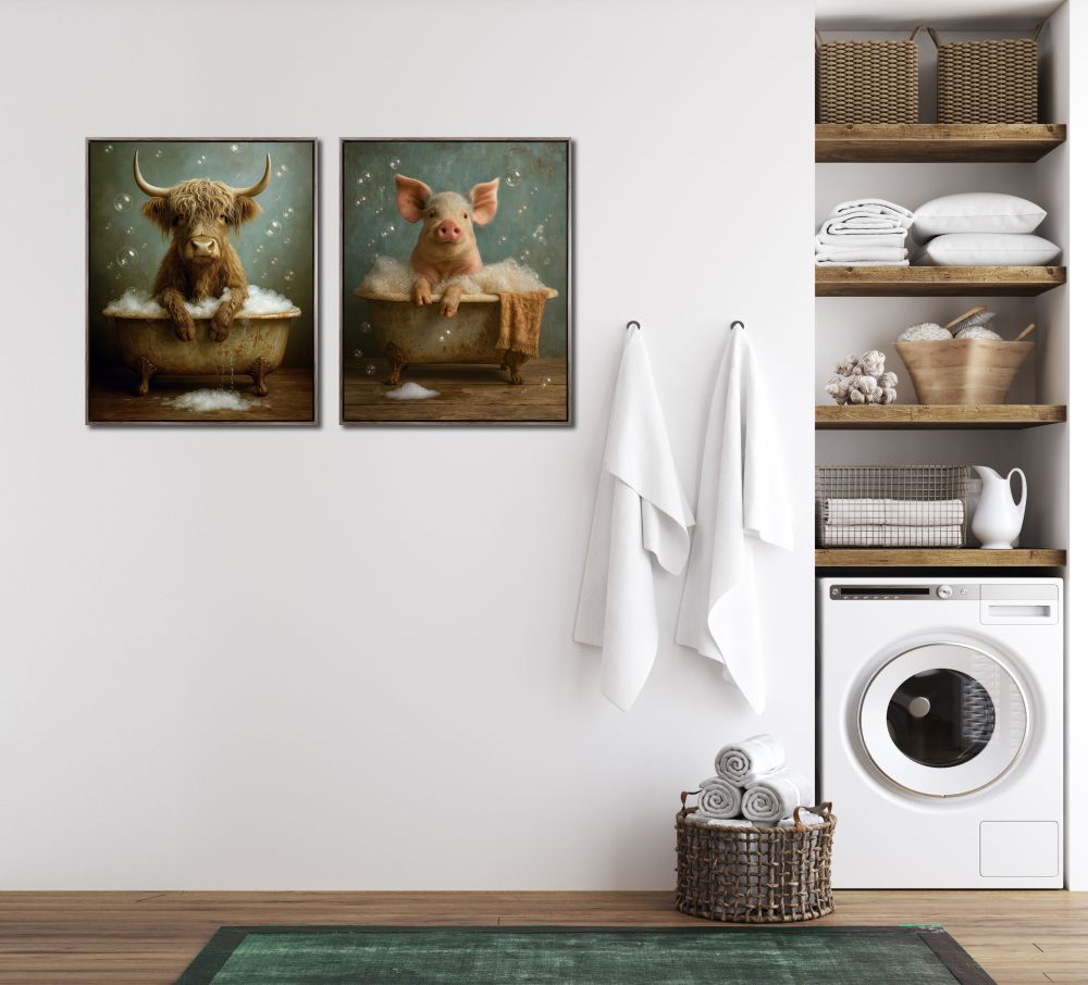 Porky (Framed) 24x30