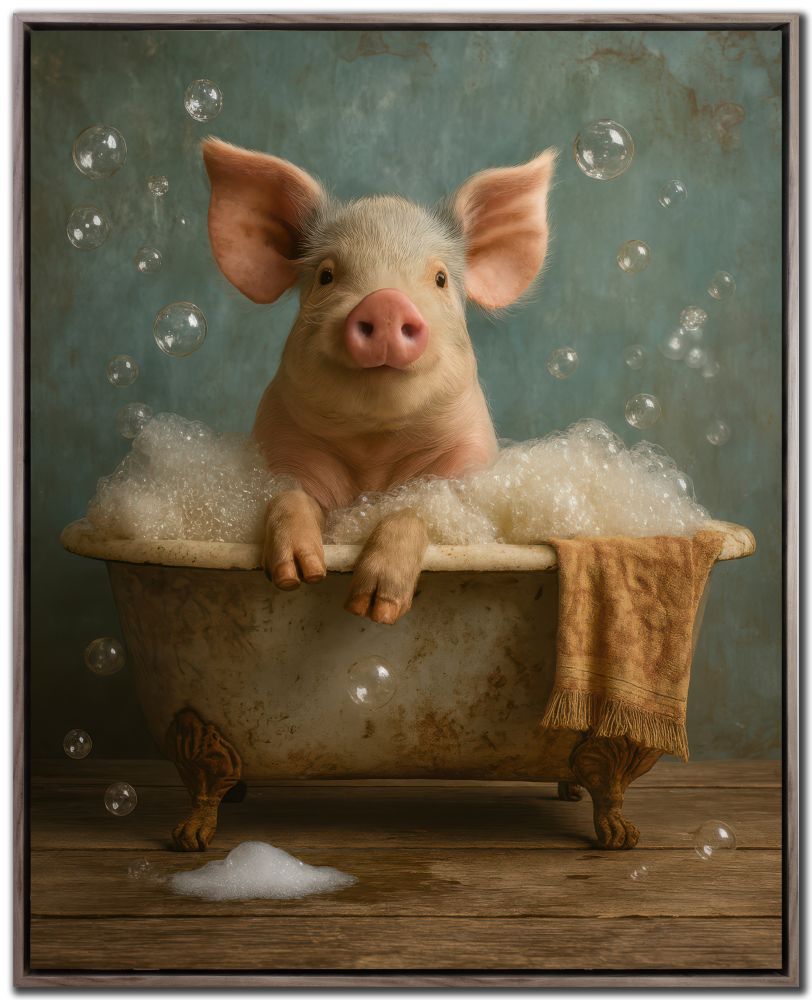 Porky (Framed) 24x30