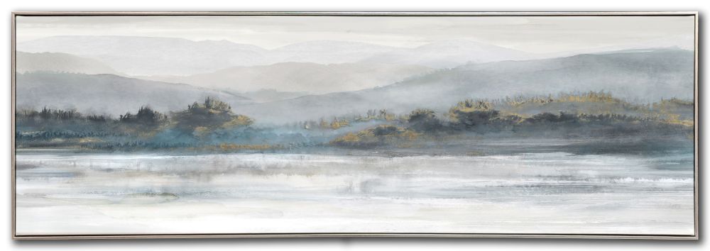 Teal Through The Fog 20x59