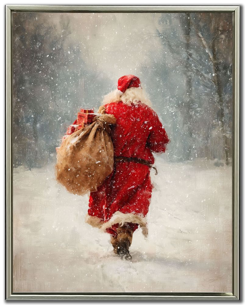 Santa Bag, 22x28 Canvas, Framed