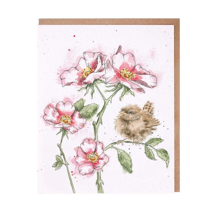 'The Rose Garden' Wren Single Card