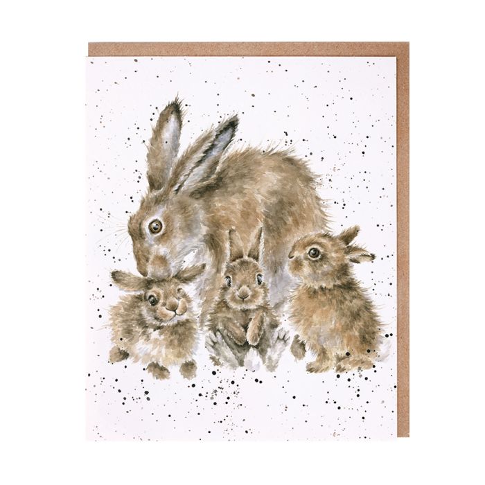 'Furever and Always' Bunny Family Single Card