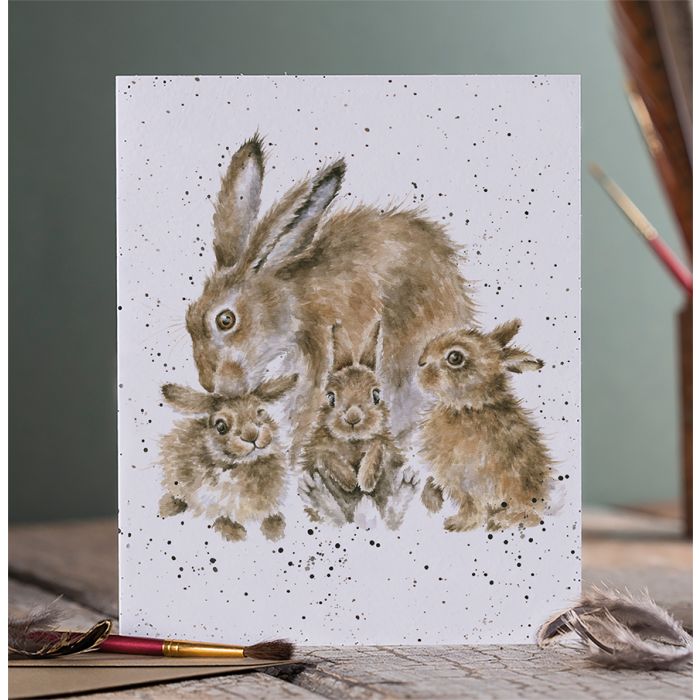 'Furever and Always' Bunny Family Single Card