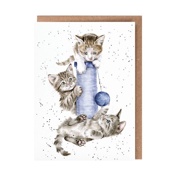'Threes A Crowd' Cat Single Card