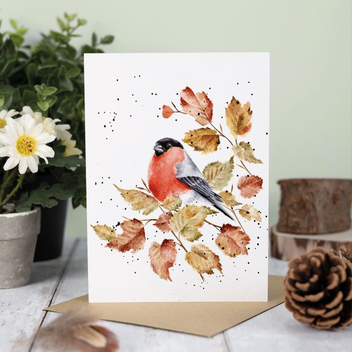 'Bold & Beautiful' Bullfinch Single Card