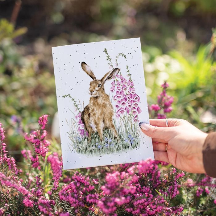 'The Wild Garden' Hare Single Card