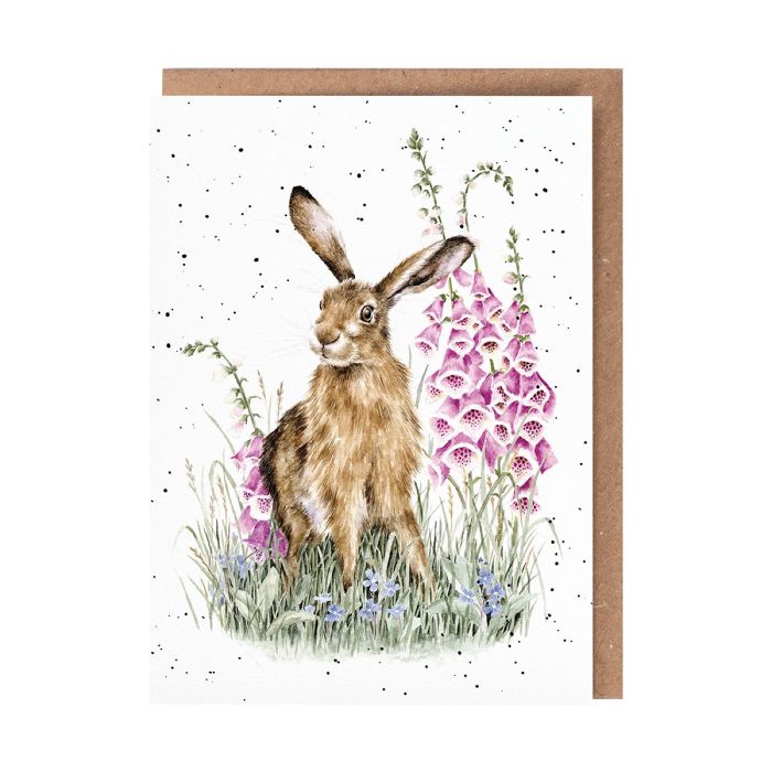 'The Wild Garden' Hare Single Card