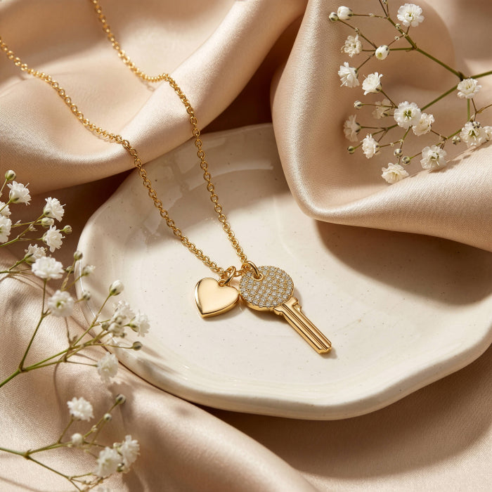 Premium Gold Plated Baroque Freshwater Pearl & Labradorite Enhancer Necklace
