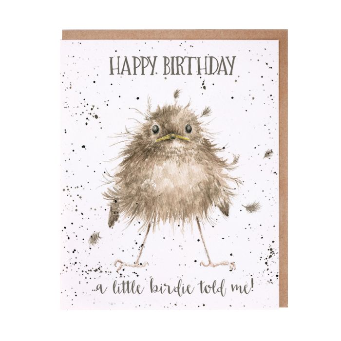'Little Wren' Wren Birthday Single Card