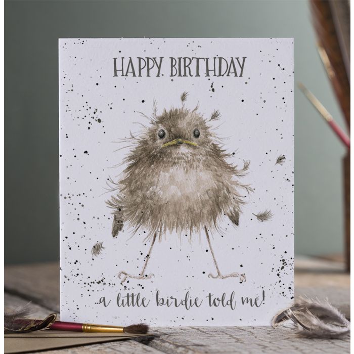'Little Wren' Wren Birthday Single Card