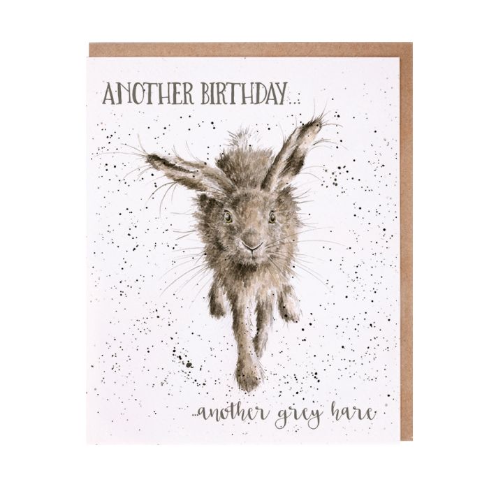 'Little Gray Hare' Hare Single Card