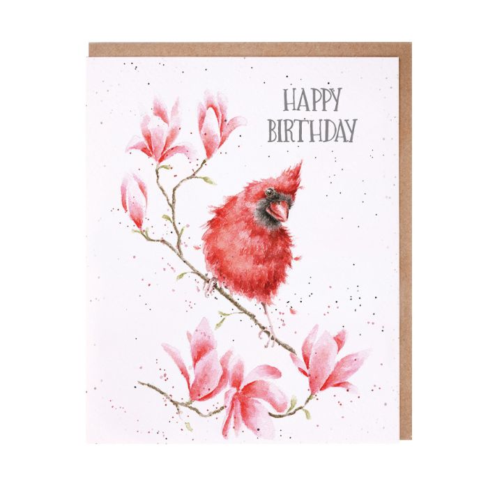 'Birthday Birdy' Cardinal Birthday Single Card
