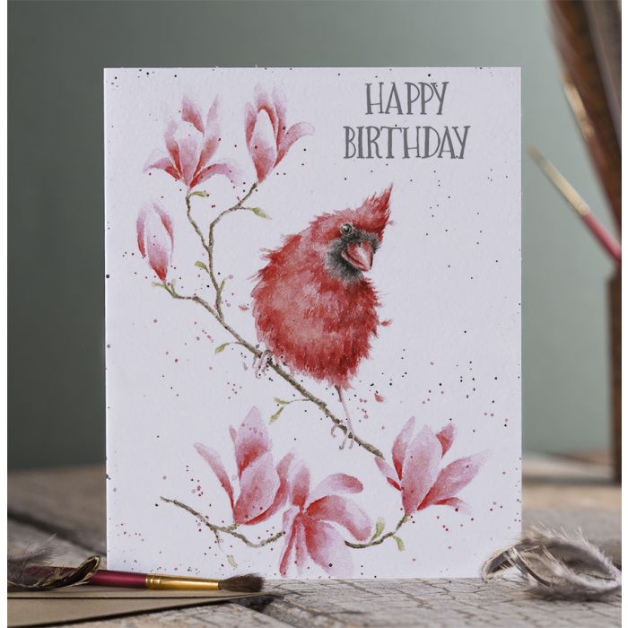 'Birthday Birdy' Cardinal Birthday Single Card