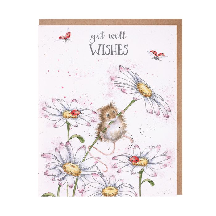'Get Well Wishes' Mouse Single Card