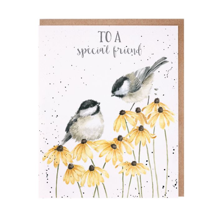 'Let Friendship Bloom'  Chickadee Single Card