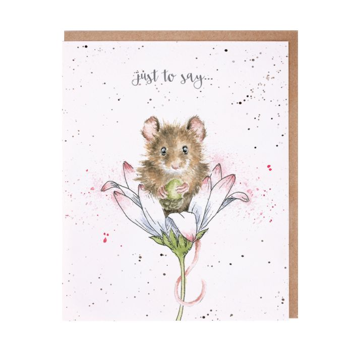 'Just To Say' Mouse Wishes Single Card