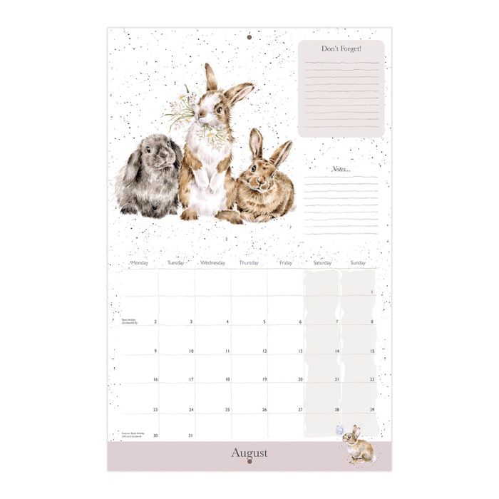 2027 The Country Set Lanscape Calendar, Wrendale