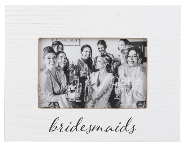 Bridesmaid Text 4x6 Frame, 3 Styles