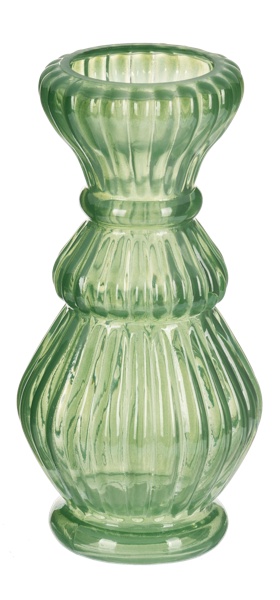 Embossed Milk Glass Vase