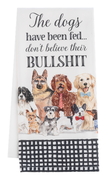 Dog Tea Towel, 2 Assorted Styles