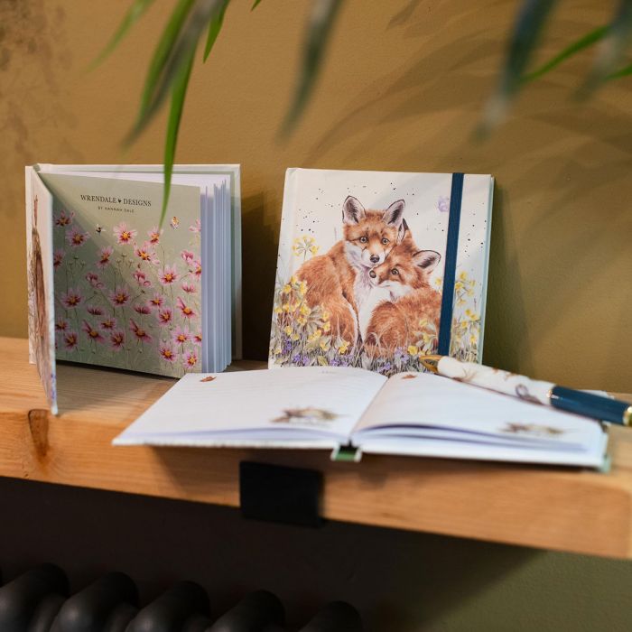 Mini Hardback Notebook, Growing Wild Together Fox