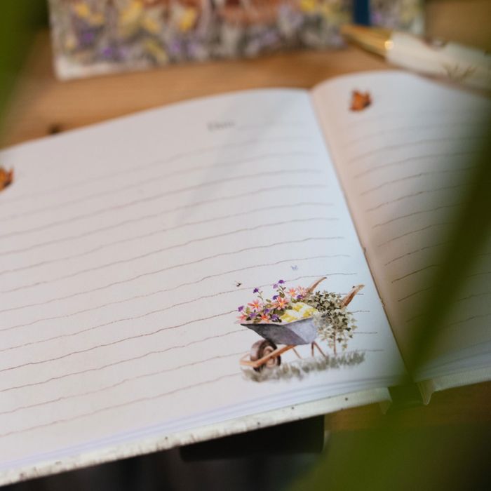 Mini Hardback Notebook, The Wild Garden Hare