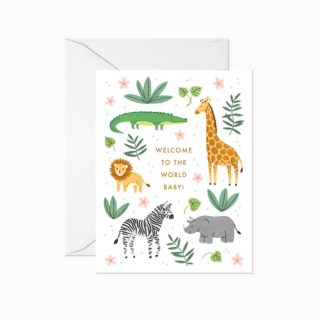 Safari Baby Card