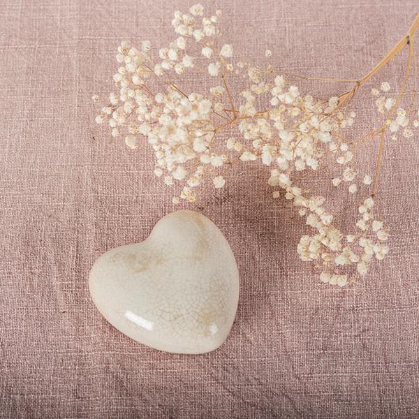 Ceramic Crackle Glaze Heart