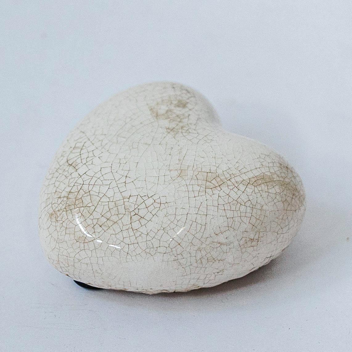 Ceramic Crackle Glaze Heart