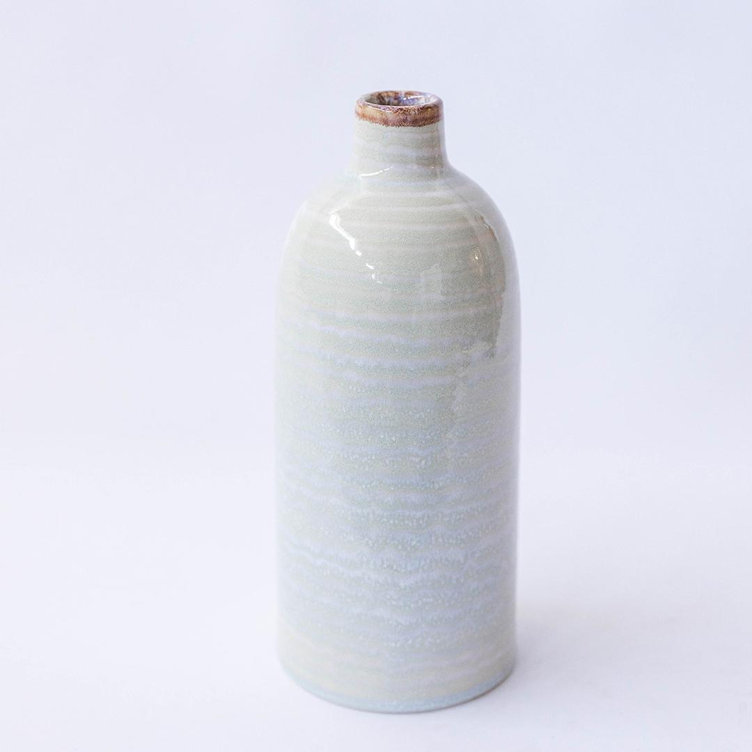 Soft Blue Glazed Ceramic Vase