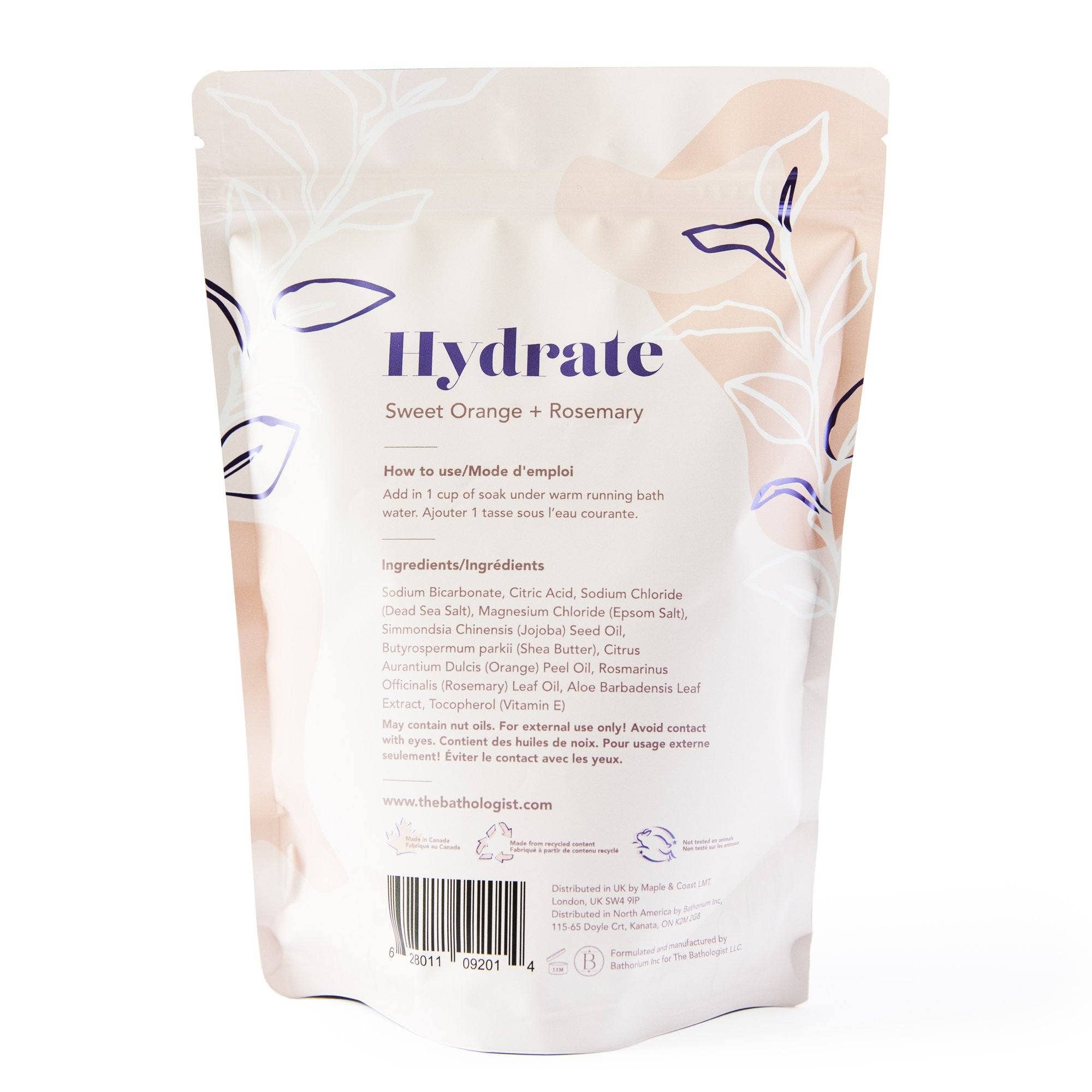 The Bathologist Hydrate Fizzy Bath Soak 907g