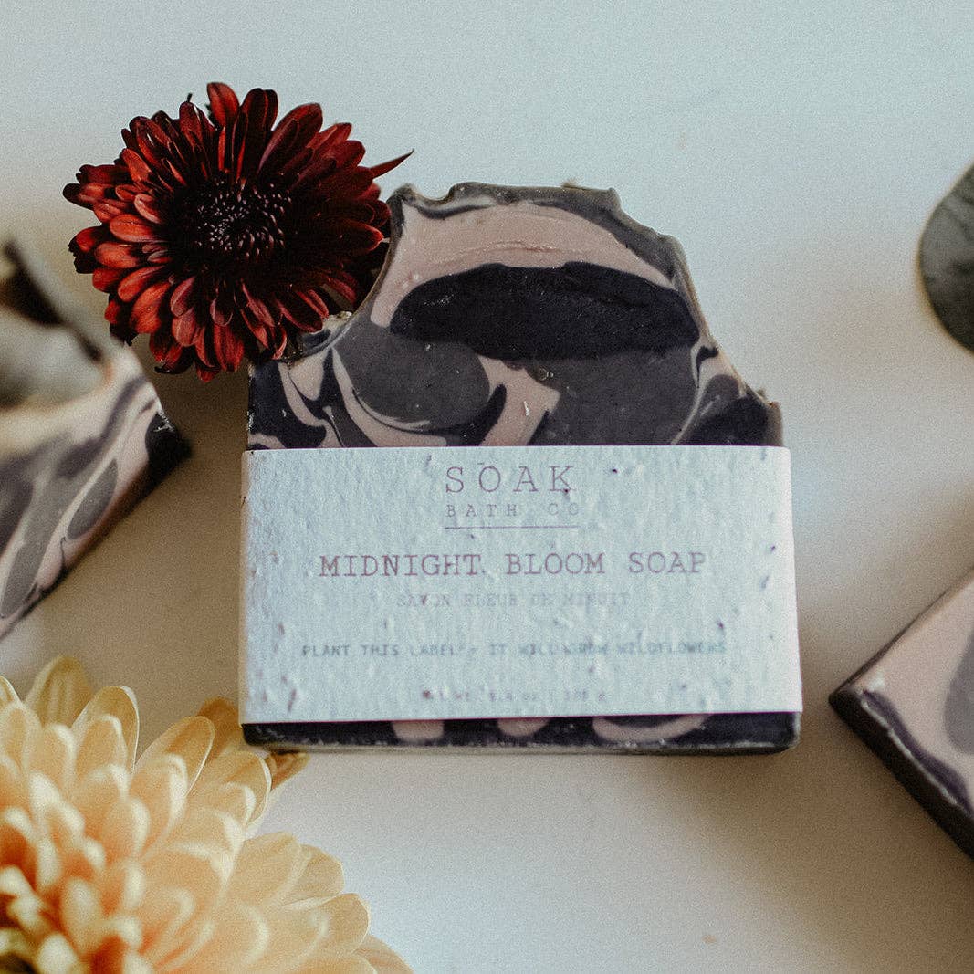 Midnight Bloom Soap Bar - Floral Collection - Made in Canada