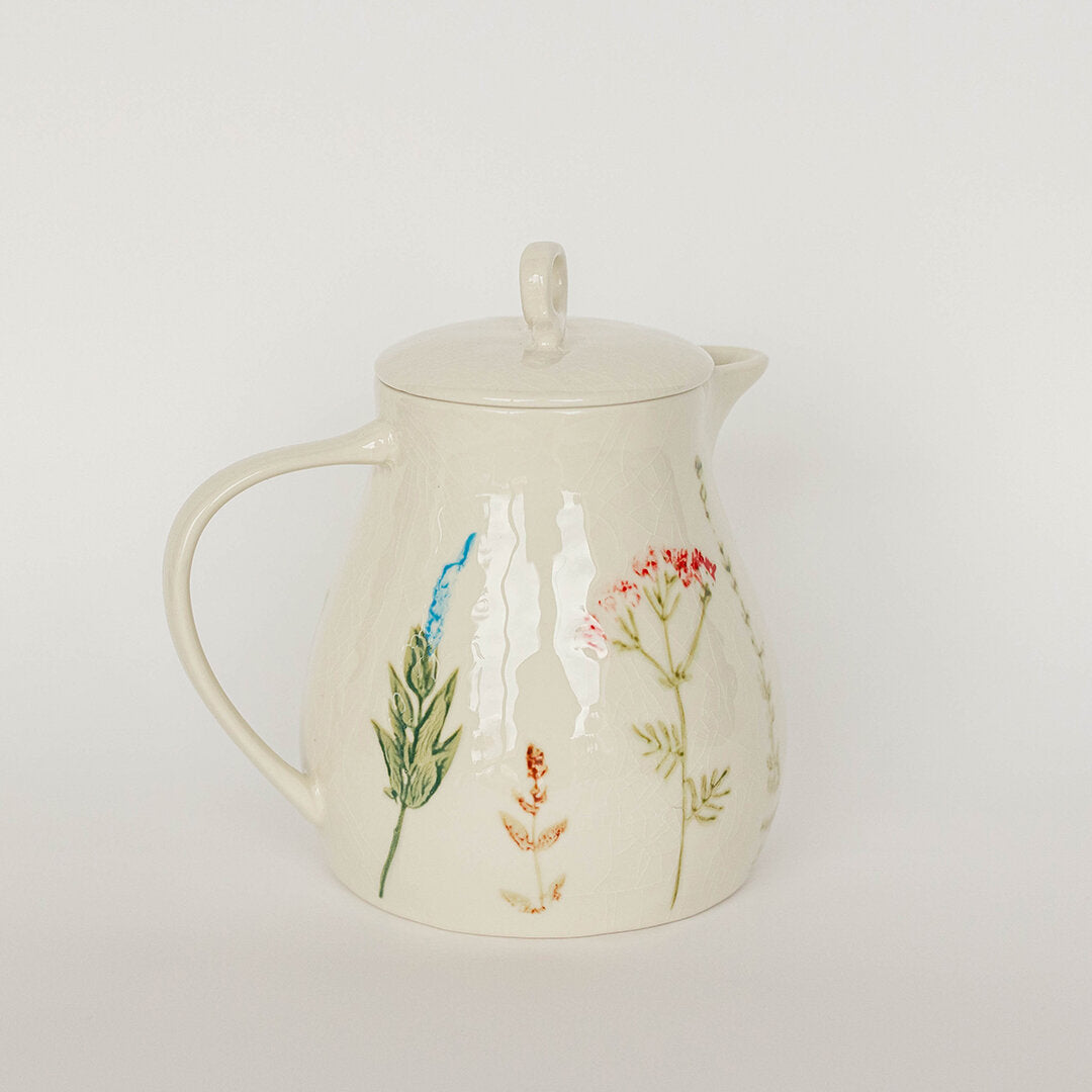 Porcelain Teapot, Field Flowers