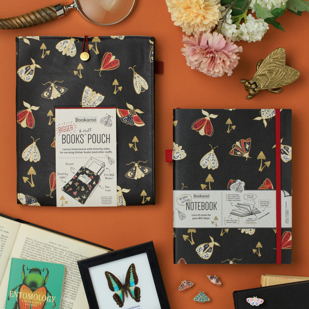 Bookaroo Pen Pouch- Moths