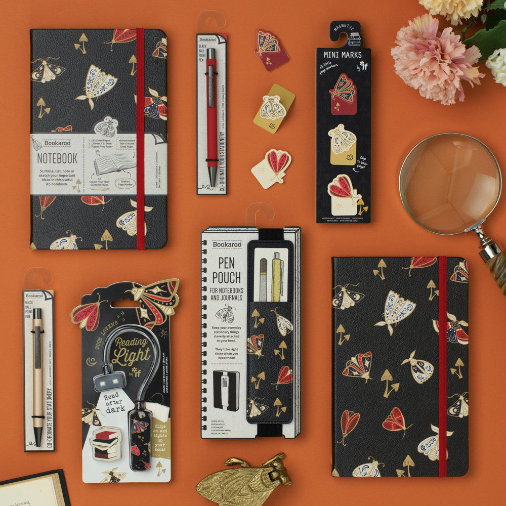 Bookaroo Pen Pouch- Moths