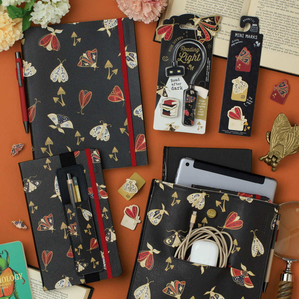 Bookaroo Pen Pouch- Moths