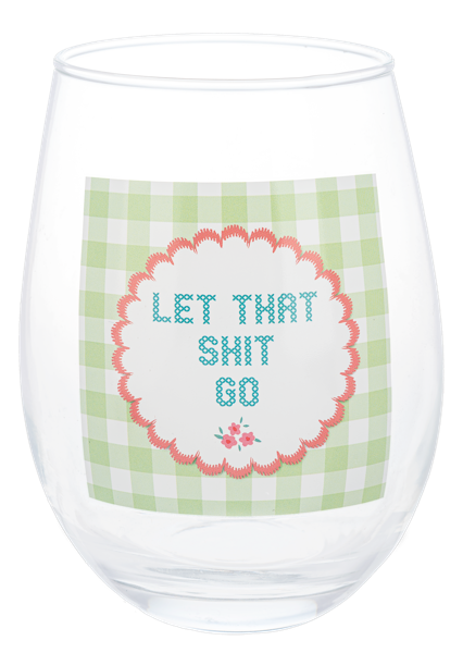 Cheeky Stemless Wine Glass, Assorted