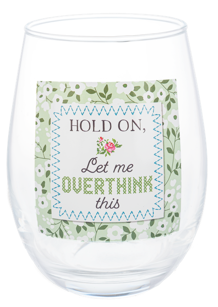 Cheeky Stemless Wine Glass, Assorted