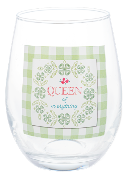 Cheeky Stemless Wine Glass, Assorted
