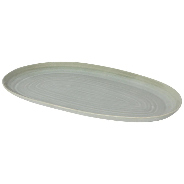 Platter Oval 10.5" Aquarius Sage