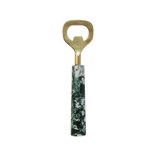 Stainless Steel Bottle Opener w/Marbled Handle