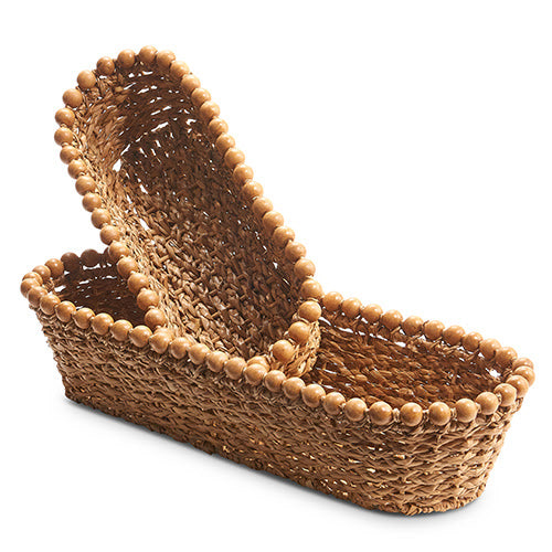 Medium Woven Beaded Baskets