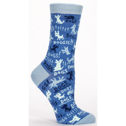 Women's Crew Sock Blue Q, Assorted Styles