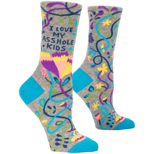 Women's Crew Sock Blue Q, Assorted Styles