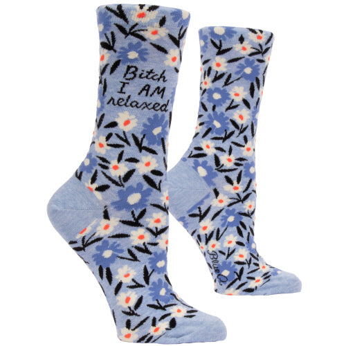 Women's Crew Sock Blue Q, Assorted Styles