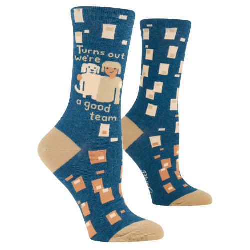 Women's Crew Sock Blue Q, Assorted Styles