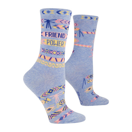 Women's Crew Sock Blue Q, Assorted Styles