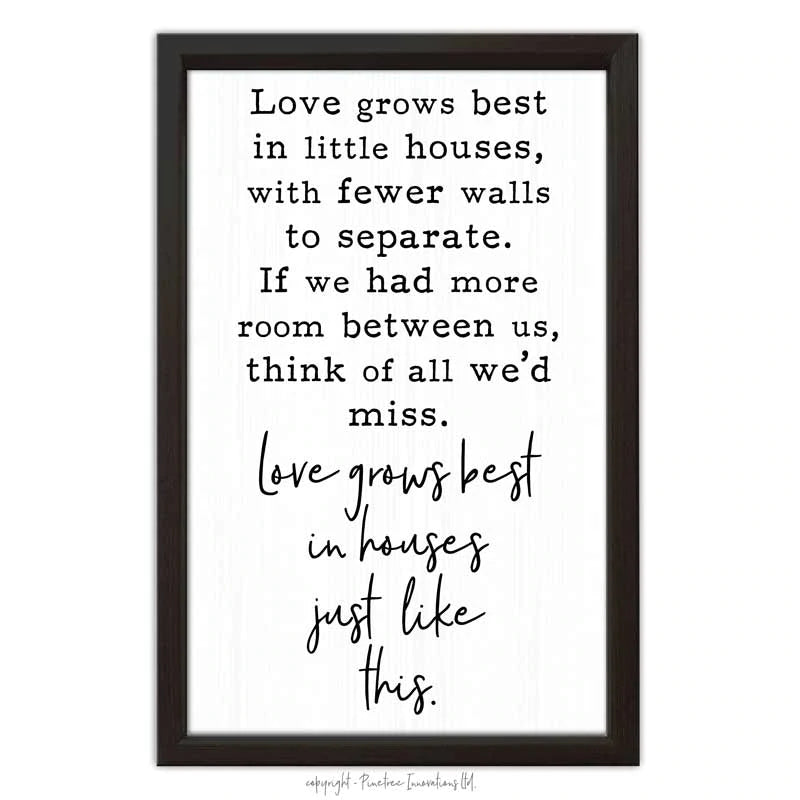Box Sign - Love Grows Best