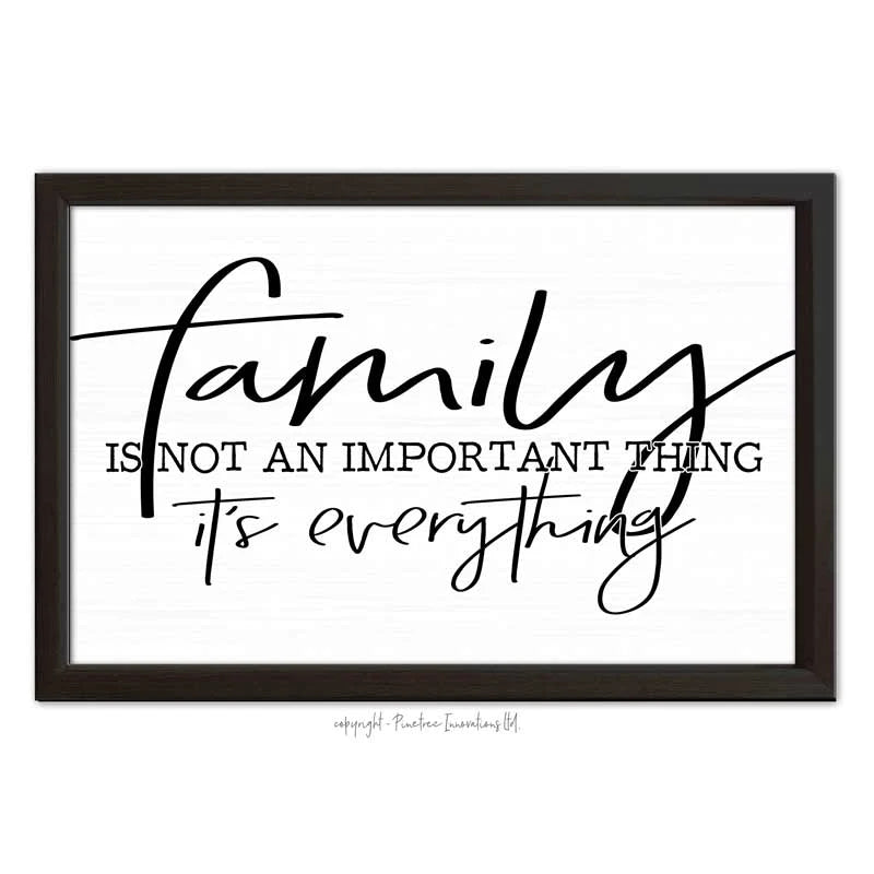 Family is Everything - Framed Wall Sign