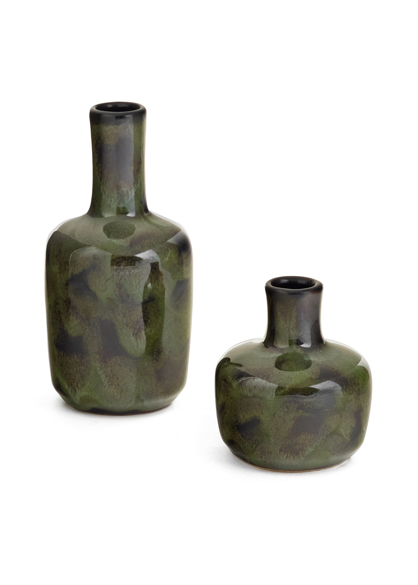 Douglas Ceramic Dark Green Vase, Large